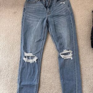 American Eagle Outfitters Light Blue Ripped Skinny Jeans